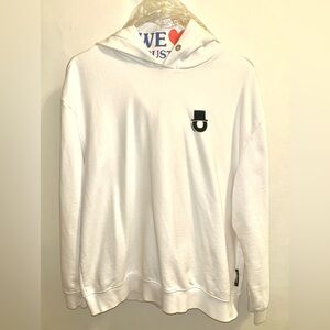 LE MONSIEUR White Hoodie Sweater
